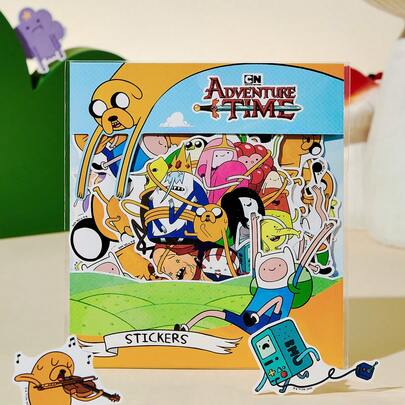 ADVENTURE TIME X SHEIN 78pcs Cartoon Pattern Sticker Pack, Gifts