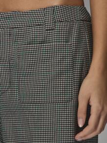 MISSGUIDED Tailored Checkered Patch Pocket Wide Leg Trousers Office Wear
