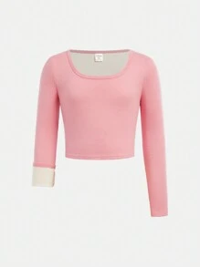 Tween 女童休闲百搭舒适长袖 T 恤多件装