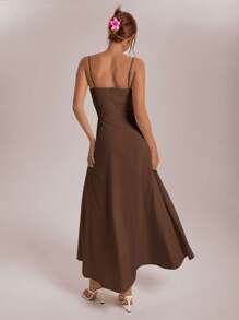 Aloruh Vestido Regata Feminino Estampa Espinha de Peixe para Verão