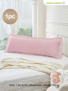 1 件蕾丝枕套，无填充，柔软透气，别致可爱装饰卧室宿舍必需品，四季床上用品套装 - 粉色 - 查看 1
