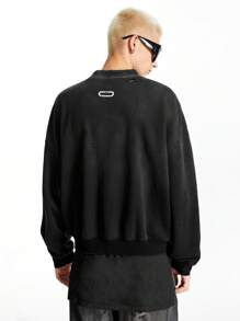 NEON BLANC Men Casual Loose Fit Round Neck Pullover Sweatshirt, Long Sleeve Streetwear Style Sweatshirt, For Friends, Husband, Boyfriend Gifts