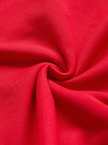 Manfinity Homme Men's Retro Christmas Print Crew Neck Pullover Sweatshirt - Red - View 4