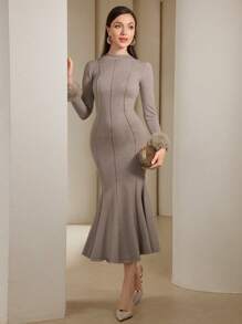 Modelyn Women's Knitted Sweater Dress, Casual And Fashionable For Everyday Wear