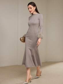 Modelyn Women's Knitted Sweater Dress, Casual And Fashionable For Everyday Wear