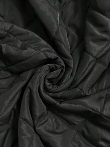 SHEIN LUNE Olivgrüne & Schwarze Farbblock Damen Jacke mit Langarm, geeignet für den täglichen Gebrauch und Outdoor, Bomberjacke für Frauen