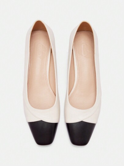 Bailarinas de mujer con puntera y tacón cuadrados tipo Mary Jane, para primavera/verano, Día de San Valentín