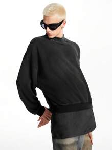 NEON BLANC Men Casual Loose Fit Round Neck Pullover Sweatshirt, Long Sleeve Streetwear Style Sweatshirt, For Friends, Husband, Boyfriend Gifts