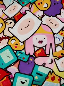 ADVENTURE TIME X SHEIN Full-Print RPET Foldable Reusable Shopping Bag, Gifts