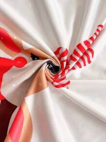 CoupledUp Christmas Reindeer Print Men's Loungewear Set - Multicolor - View 4