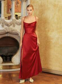 CUCCOO HITCHD Pointed Toe Elegant Stilettos High Heel Sequin Bow Tie Party & Date Night Dress Sandals For Women - Gold - View 9