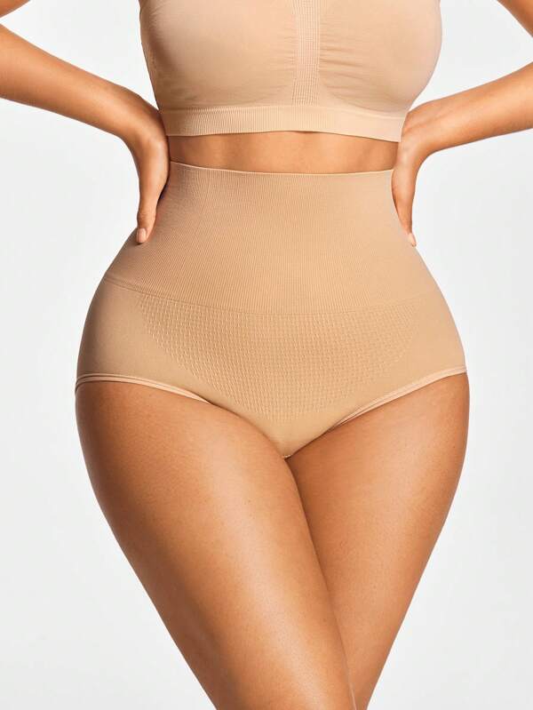 SHEIN Shape Lenjerie modelatoare cu talie înaltă pentru femei, chiloți
