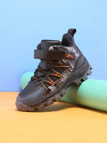 Fashionable Leisure Hiking Shoes For Teens, High-Top Outdoor Sneakers, Non-Slip For All Seasons, Suitable For Kids