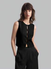 Ontre Áo len nữ, thích hợp đi học, đi chơi, mùa thu - màu đen - Xem 5