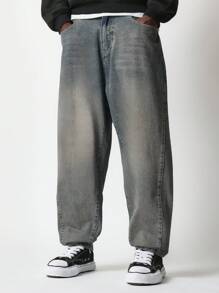 SUMWON Loose Fit Big Pocket Jean - Blue - View 1