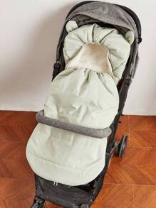Cozy Pixies 1pc Winter Baby Thick Padded Windproof Warm Cover For Outdoor, Suitable For Autumn & Winter