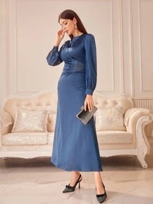 CUCCOO TILAWA Women's Rhinestone Decor Bow Embellished Glamorous High Heel Pumps Valentines - Black - View 10