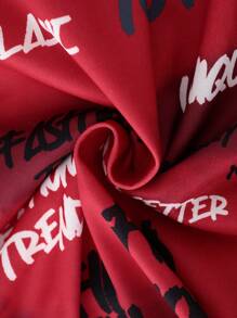 PAVTROS 男士休闲街头风格骷髅与字母印花抽绳腰部宽松阔腿运动裤，街头风长款宽松运动裤，适合丈夫、男朋友的礼物 - 彩色 - 查看 6