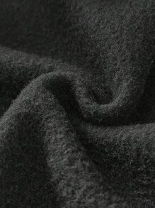 SHEIN LUNE 圣诞休闲鹿与雪花图案宽松圆领长袖厚款女士运动衫，秋冬圣诞节 - 黑色 - 查看 4