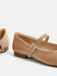 Dola Lovely Silver Square Toe Shallow Bowknot Mary Jane Flats, Fashion Women Shoes New Year Holiday