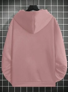Manfinity Homme 1 pieza Sudadera con capucha de moda minimalista casual de todos los días para hombres