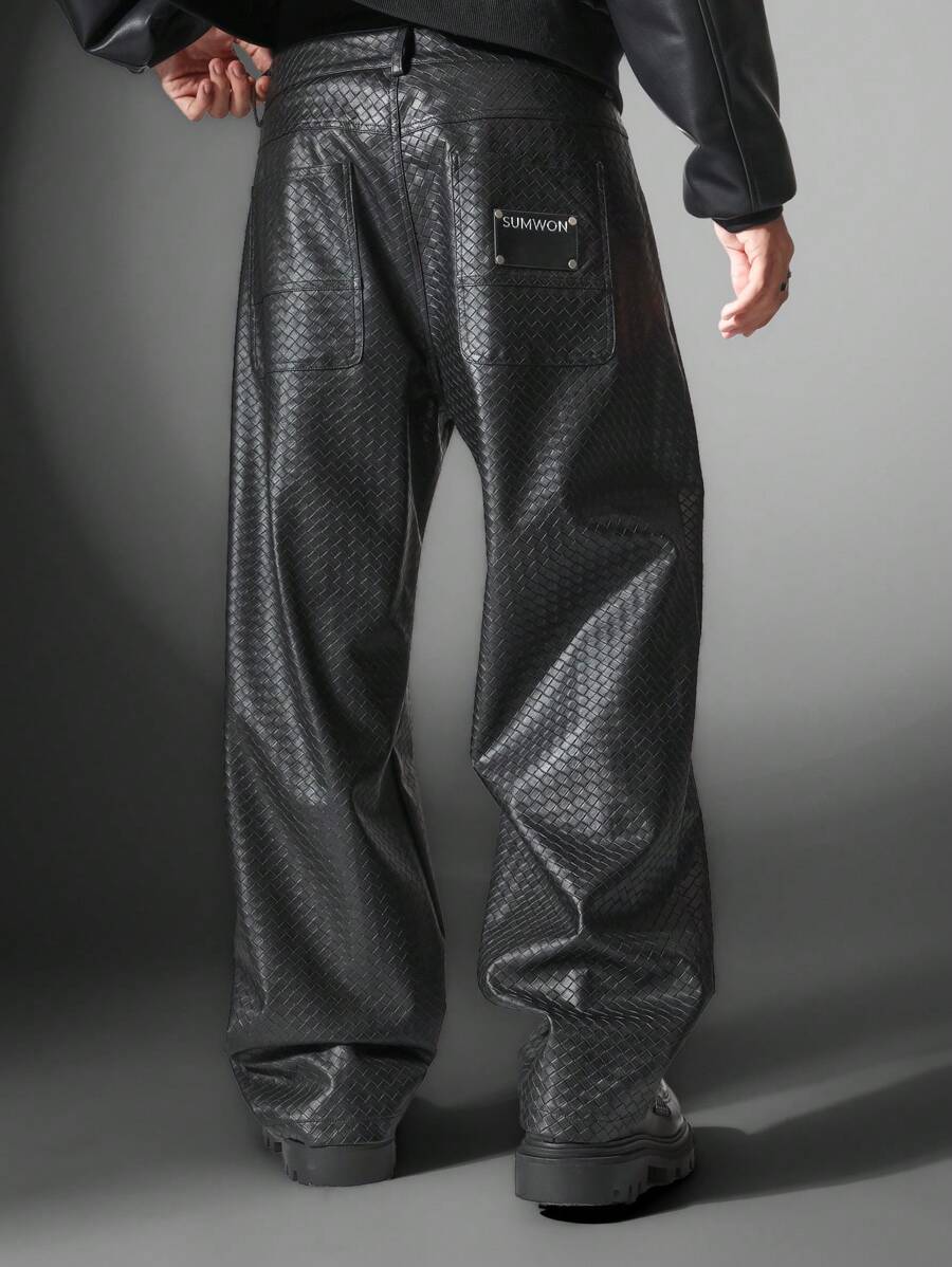 SUMWON Weave Skater Fit Pant - Black - View 1