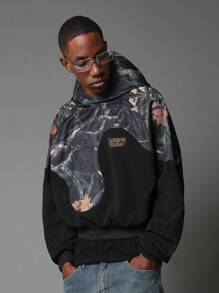 SUMWON Sumwon Studios Designer Sweatshirt Hoodie Autumn Winter Collection Premium Streetwear Fashion Marble Abstract Pattern Comfortable Leisure Wear Casual Urban Style