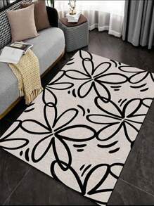 Umamao Estudio Künstler Blumenmuster Heimdekoration Teppich für Schlafzimmer & Wohnzimmer, Feiertage, Neujahr, Valentinstag