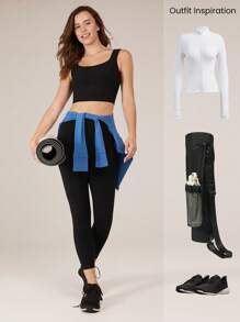 GLOWMODE Featherfit™排氣孔活動交叉背心,輕支撐低衝擊瑜伽日常穿著