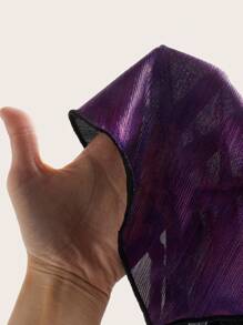 SHEIN ICON 音乐会服装 金属丝头巾下摆吊带上衣 - 紫色 - 查看 5