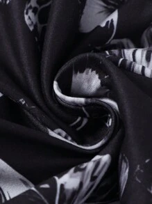 4pcs/Set Little Girls Simple Fashion Solid Color, Floral & Leopard Print Combination Series Leggings