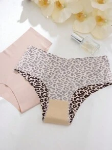 12 chiếc quần lót tam giác thiết kế đơn giản cho nữ, mặc thường ngày - Nhiều màu - Xem 6