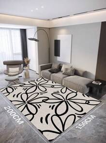 Umamao Estudio Künstler Blumenmuster Heimdekoration Teppich für Schlafzimmer & Wohnzimmer, Feiertage, Neujahr, Valentinstag