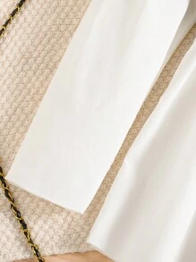 Tween Girls Casual Striped Long Sleeve Shirt And Flare Elastic Waist Pants 2pcs Set, Suitable For Autumn/Winter