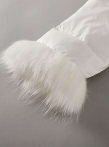 Comfortcana 1pc Women's Woven Windbreaker - White - View 6