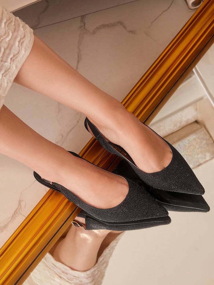 CUCCOO TILAWA Women's Pointed Toe High Heels For Party Occasions For Christmas And New Year Holiday Vibe Fall And Winter