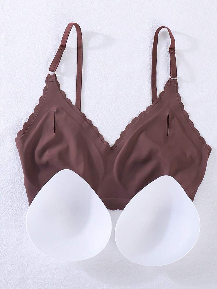 10 pièces/Set de sous-vêtements sans couture confortable avec bord en vagues - Multicolore - Voir 6