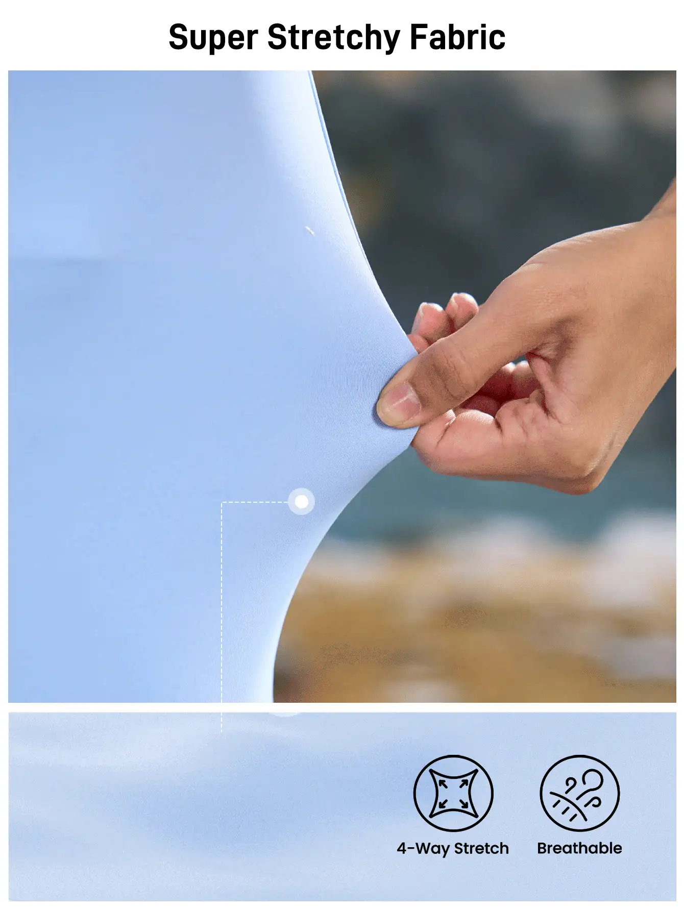 SHEIN Sports Minimalist Solid Color Stand Collar Sleeveless Backless Fitted Romper - Blue - View 3