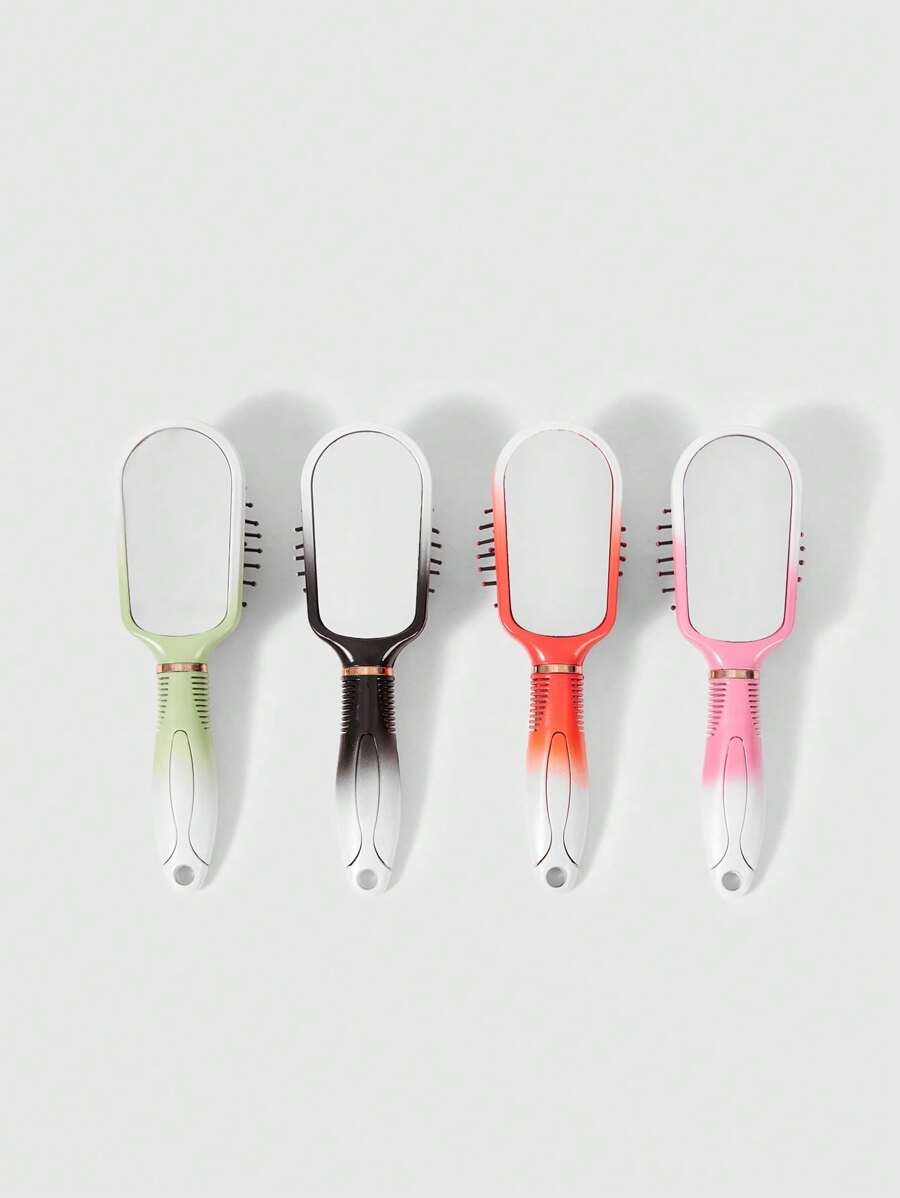 SHEIN 1入隨機顏色漸變迷你髮梳 - 彩色 - 查看 1