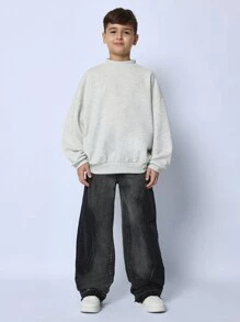 SUMWON Jeans Tween Boys Straight Fit Two Tons Curve Seam