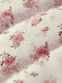 Cozy Pixies Pink Peony Fleece Thicken Warm Baby Stroller Footmuff For Winter Outdoor Use