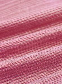 SHEIN ICON Concert Outfits Metallic Bandana Hem Halter Top - Pink - View 4