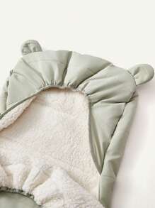 Cozy Pixies 1pc Winter Baby Thick Padded Windproof Warm Cover For Outdoor, Suitable For Autumn & Winter