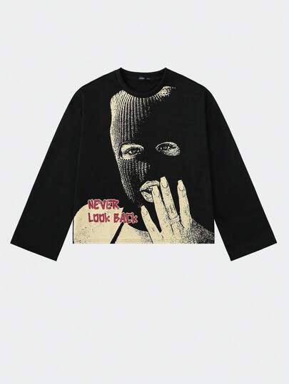 Street Life تي شيرت رجالي قصير مرتخي ثقيل الوزن ، بطراز الشارع