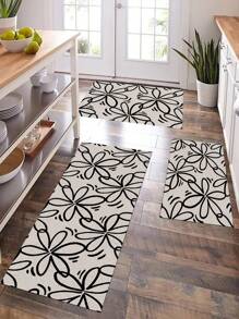 Umamao Estudio Künstler Blumenmuster Heimdekoration Teppich für Schlafzimmer & Wohnzimmer, Feiertage, Neujahr, Valentinstag