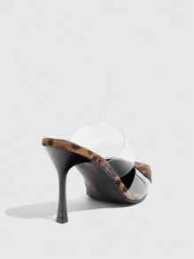 CUCCOO SZL Women's Fashion Casual High Heel Shoes - Brown - View 3
