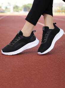 1 件时尚百搭网眼透气轻便运动鞋，防滑耐用舒适柔软跑步鞋，适合户外运动和休闲 - 彩色 - 查看 4