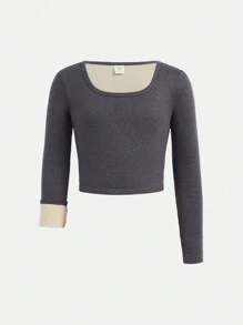 Tween 女童休闲百搭舒适长袖 T 恤多件装