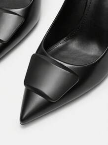 CUCCOO BIZCHIC New Versatile Pointed Toe High Heel Shoes For Women - Black - View 7