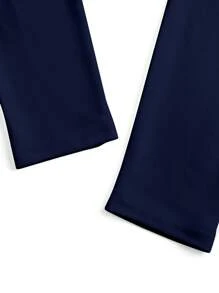 SHEIN Clasi Świąteczna, swobodna koszulka z nadrukiem Świętego Mikołaja i renifera, okrągły dekolt, długi rękaw, jesień/zima